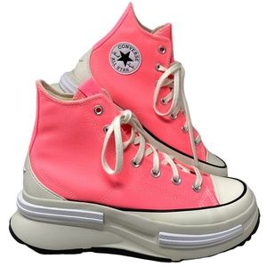 NWOT Converse Run Star Legacy CX High Shoes Electrical Pink Canvas Women Size 9